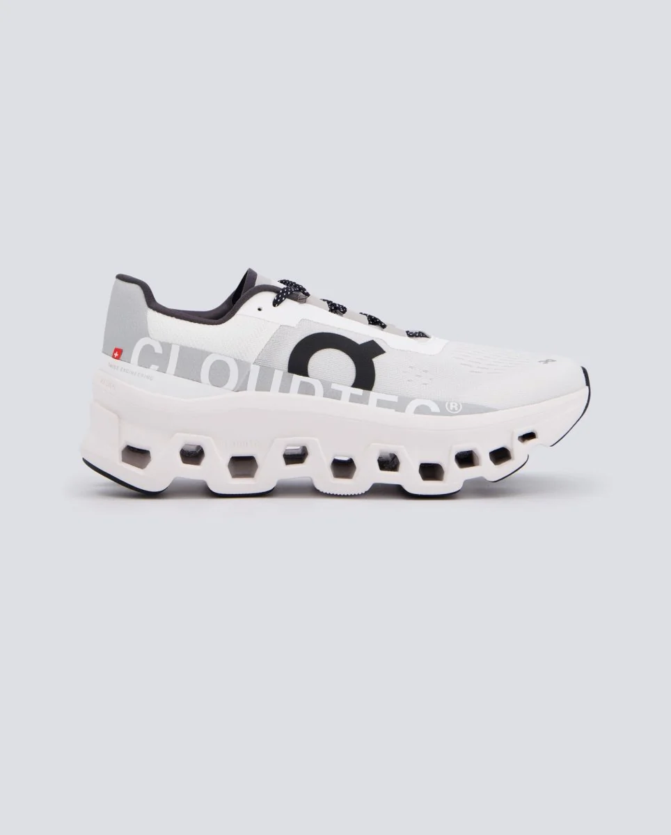 On Cloudmonster Blanco Y Gris Hombre