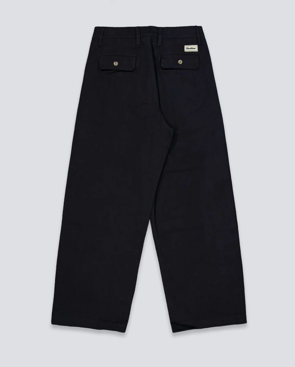 Pantalón Butter Goods Pleated Negro Hombre - Image 2