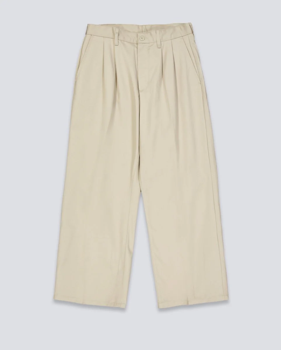 Pantalón Carhartt WIP Evan Pleated Beige Hombre