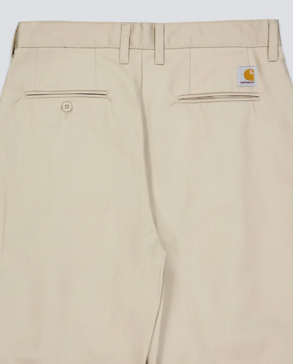 Pantalón Carhartt WIP Evan Pleated Beige Hombre - Image 4