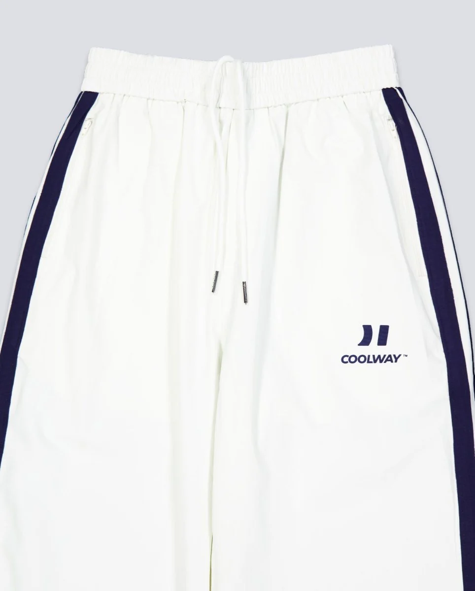 Pantalón Coolway Trace de Nylon Blanco Unisex - Image 4