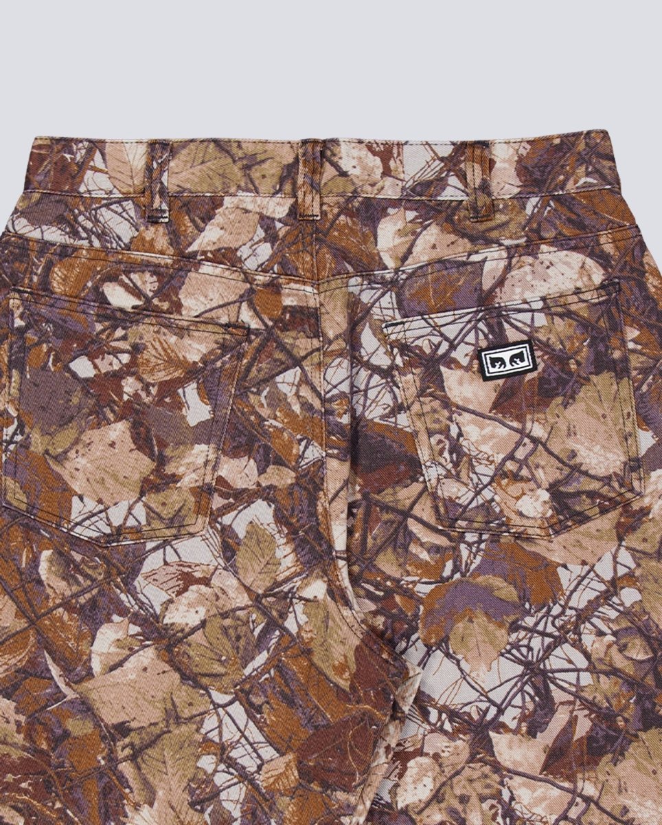 Pantalón Corto Obey Bigwig Baggy Camuflaje Marrón Hombre - Image 6