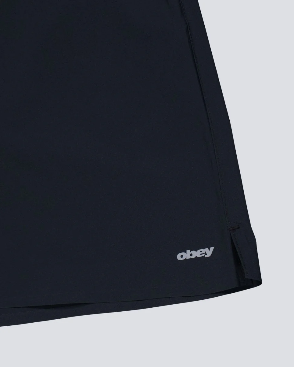 Pantalón Corto Obey Travel Negro Hombre - Image 5