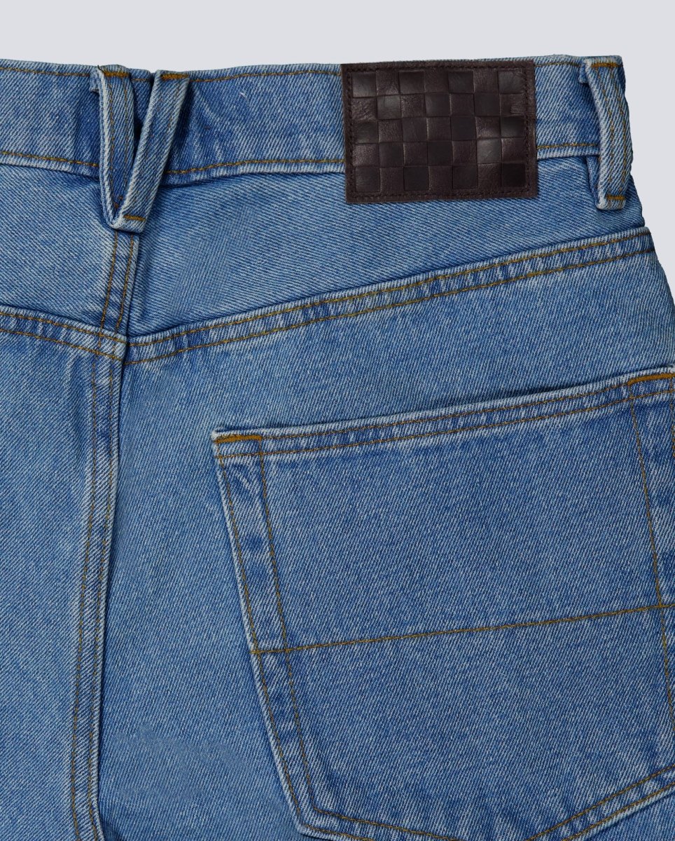 Pantalón Corto Vans Check-5 Baggy Denim Azul Unisex - Image 6
