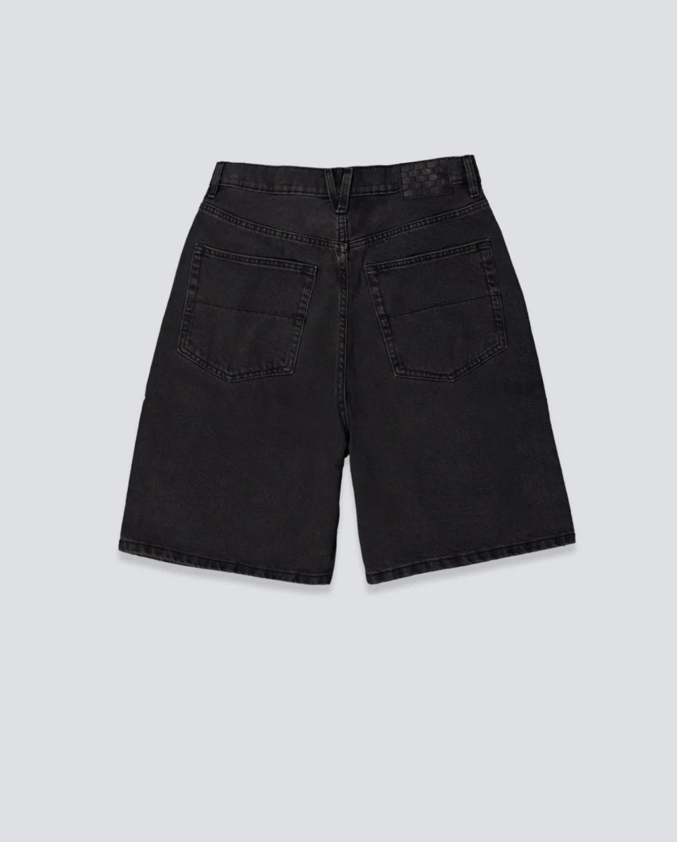 Pantalón Corto Vans Check-5 Baggy Negro Unisex - Image 3