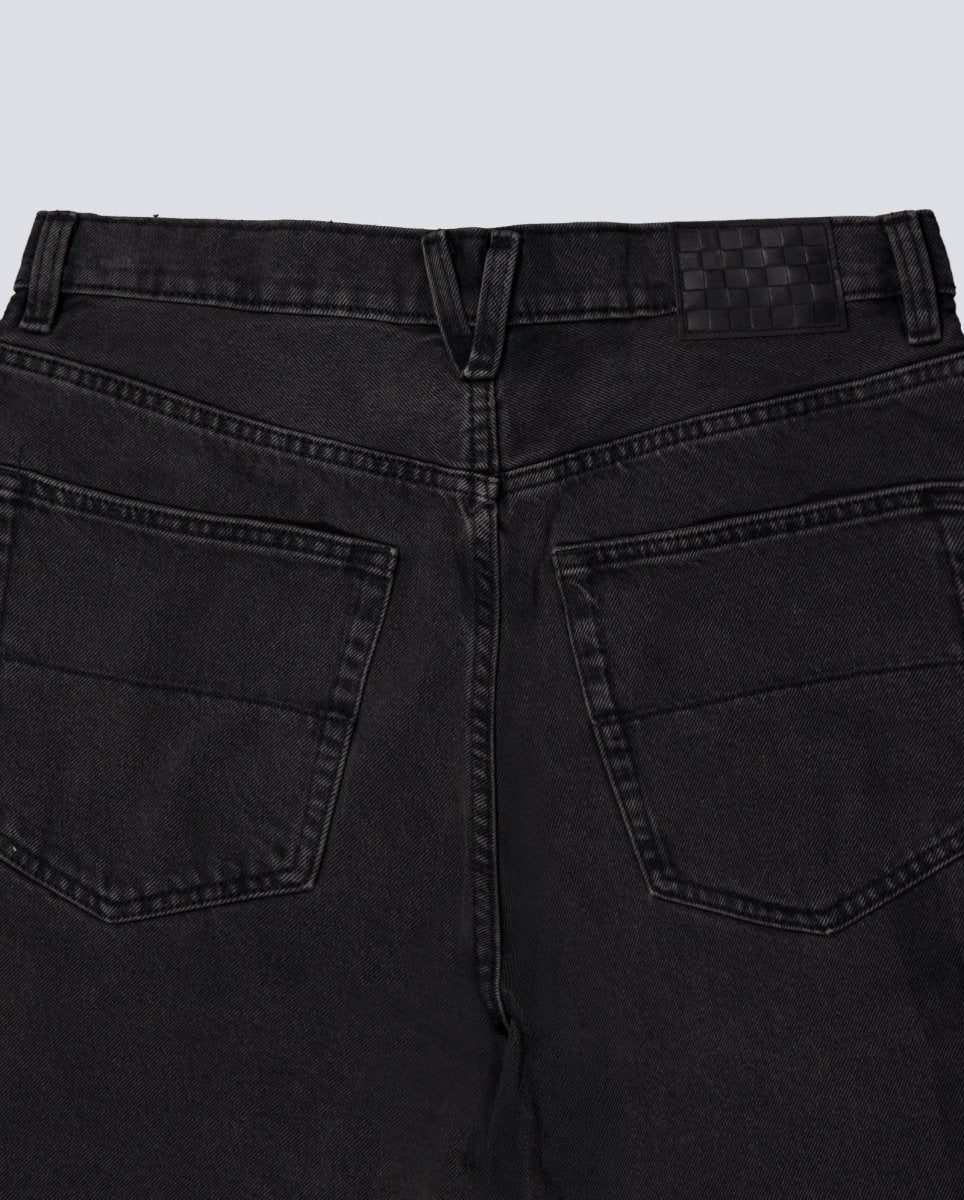 Pantalón Corto Vans Check-5 Baggy Negro Unisex - Image 5