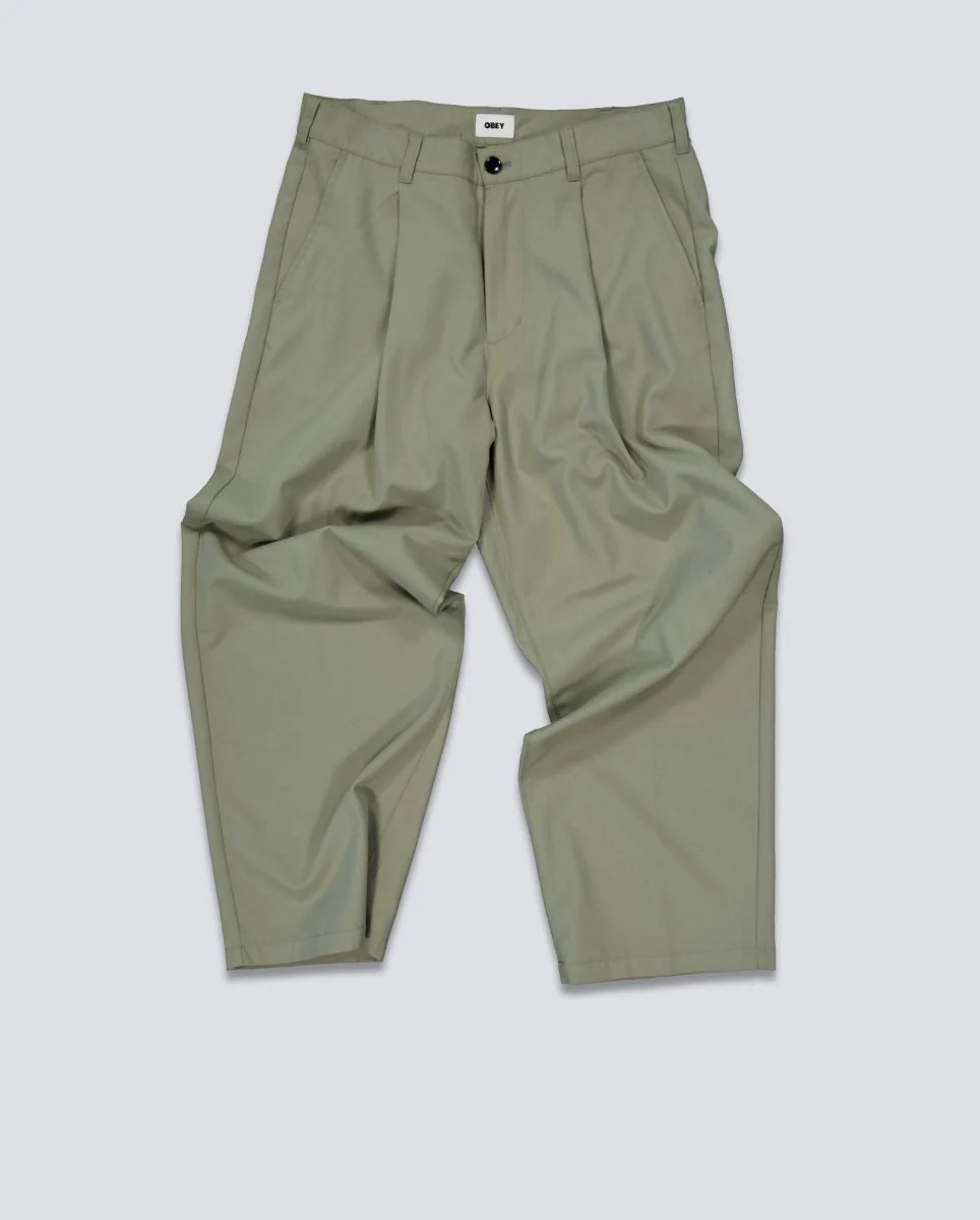Pantalón Largo Plisado Obey Caqui Unisex - Image 5