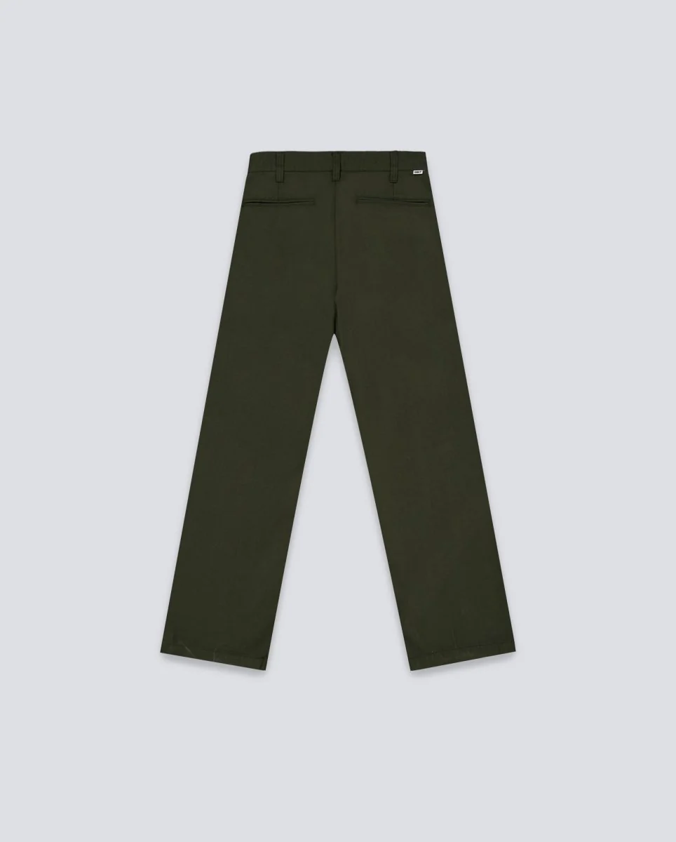 Pantalón Obey Armel Pleated Verde Hombre - Image 3
