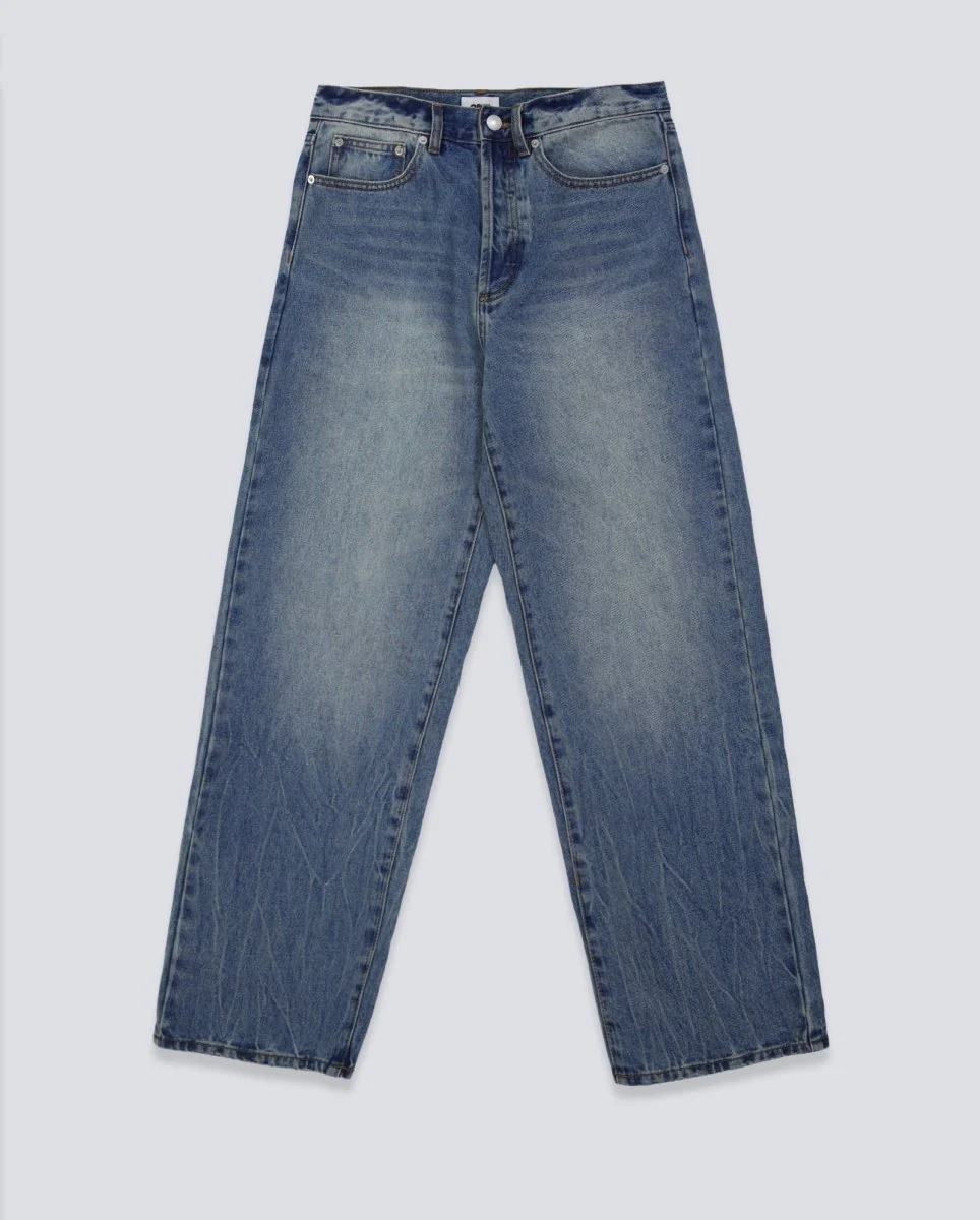 Pantalón Obey Class Baggy Vintage Denim Azul Hombre