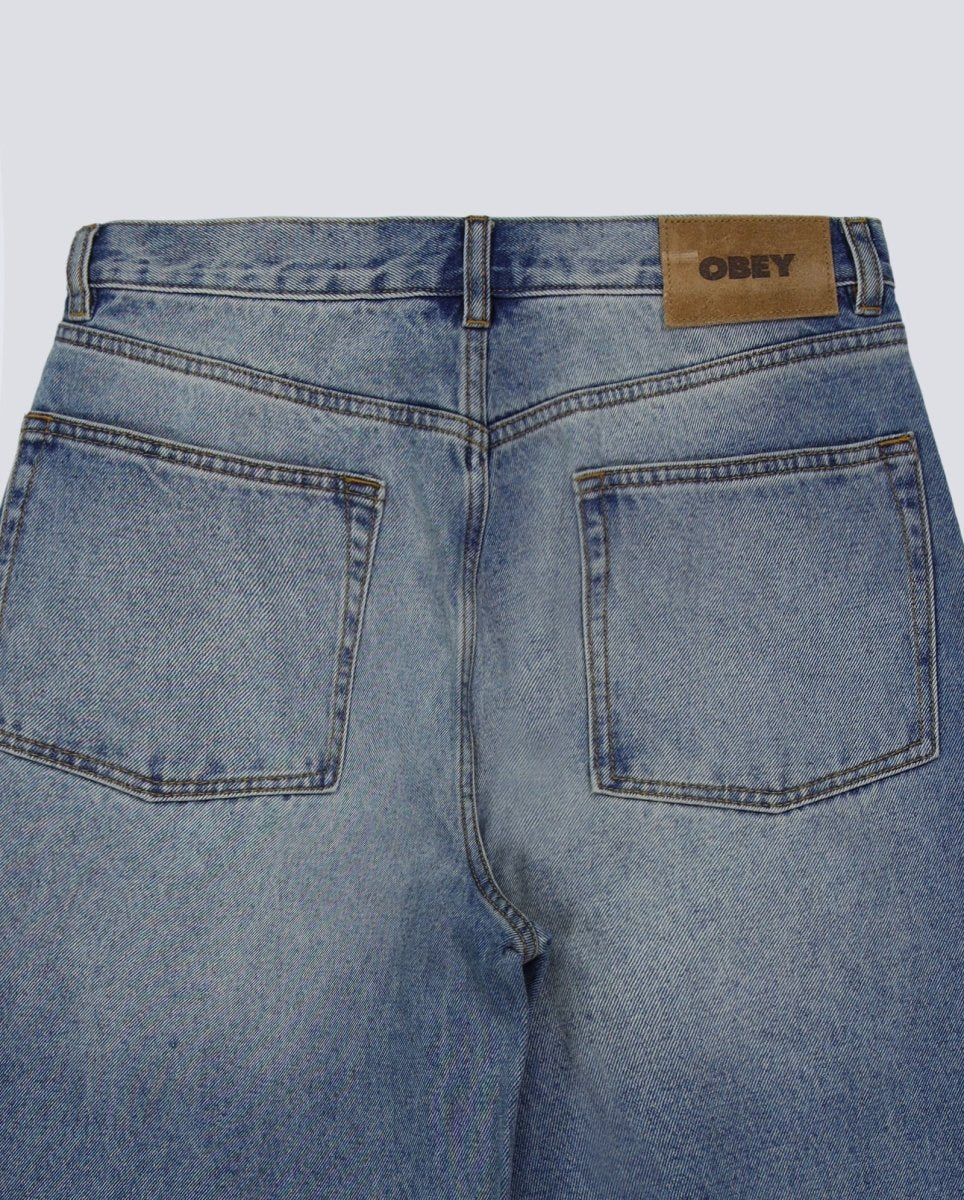 Pantalón Obey Class Baggy Vintage Denim Azul Hombre - Image 6