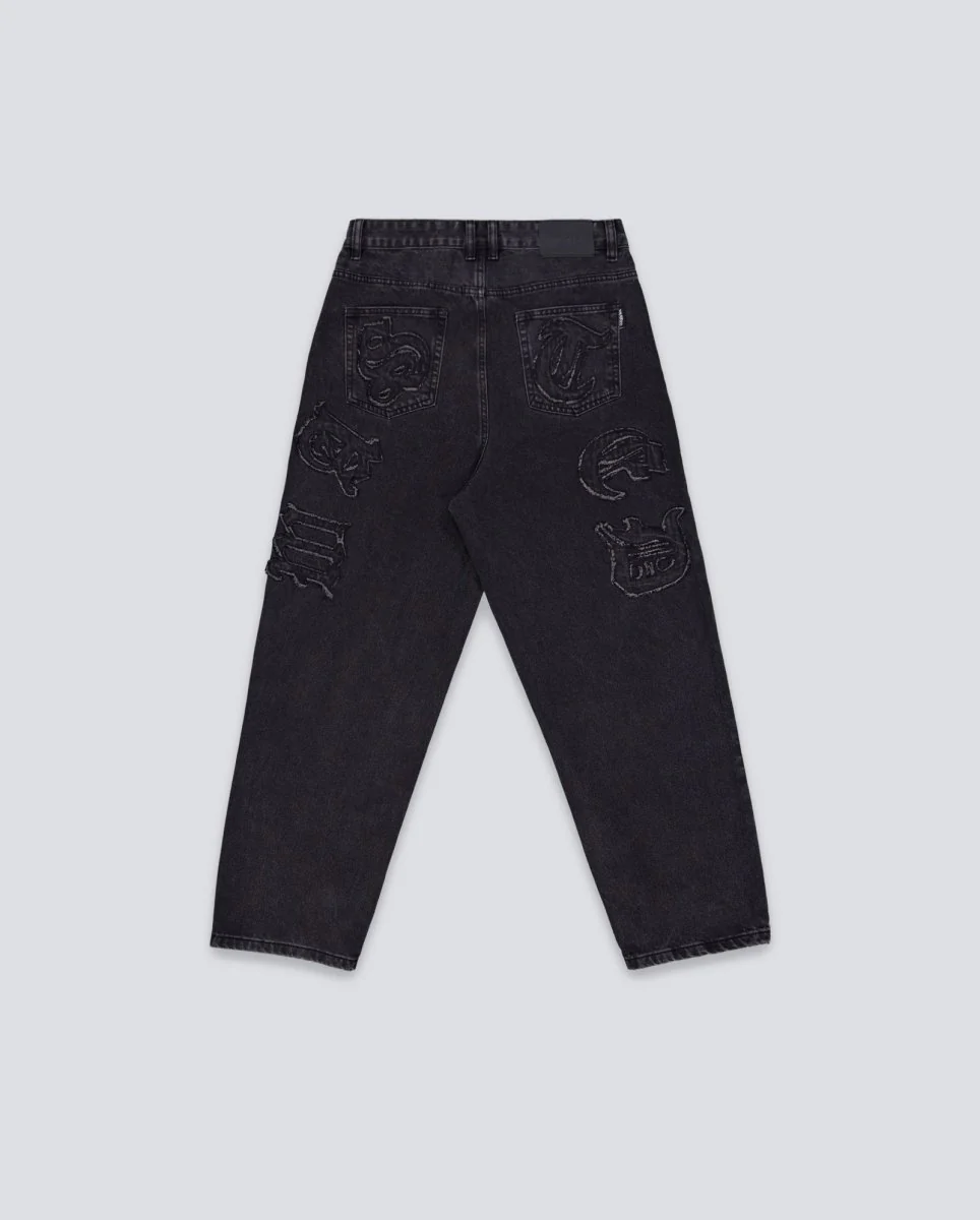 Pantalón Wasted Paris Kingdom Curve Negro Hombre - Image 3