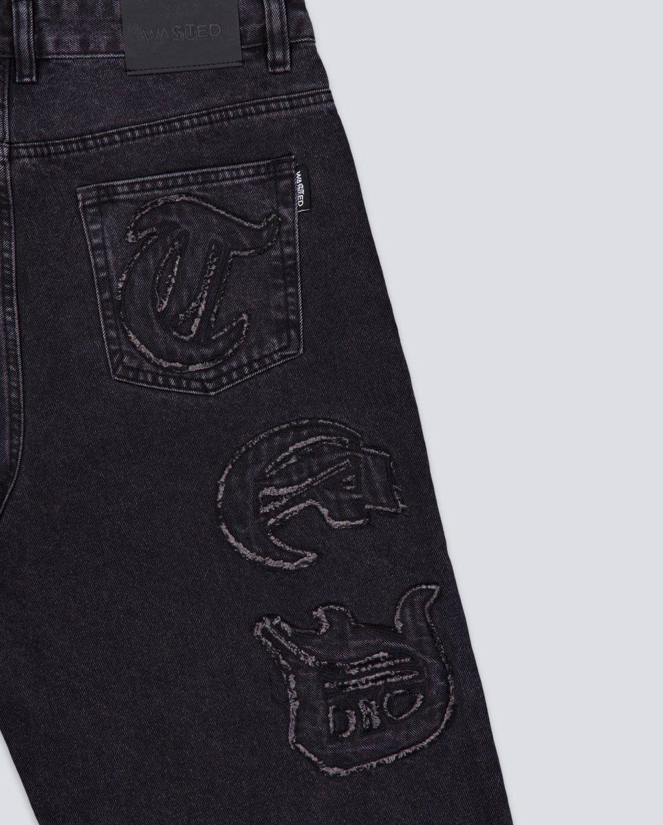 Pantalón Wasted Paris Kingdom Curve Negro Hombre - Image 4