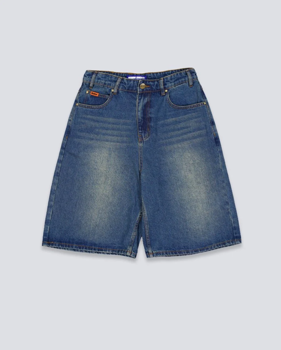Pantalón Corto Butter Goods Baggy Denim Azul Unisex