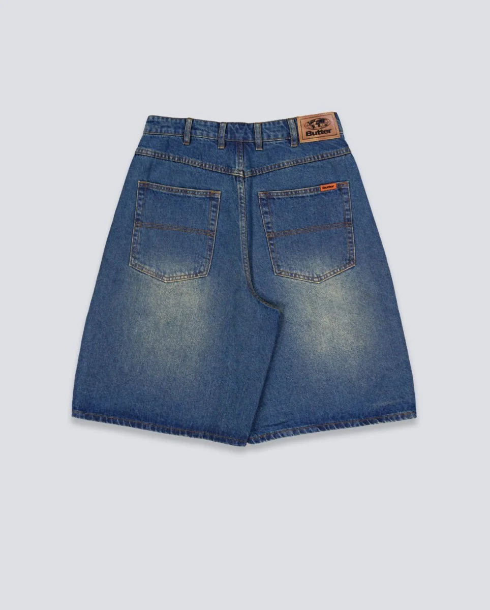 Pantalón Corto Butter Goods Baggy Denim Azul Unisex - Image 3