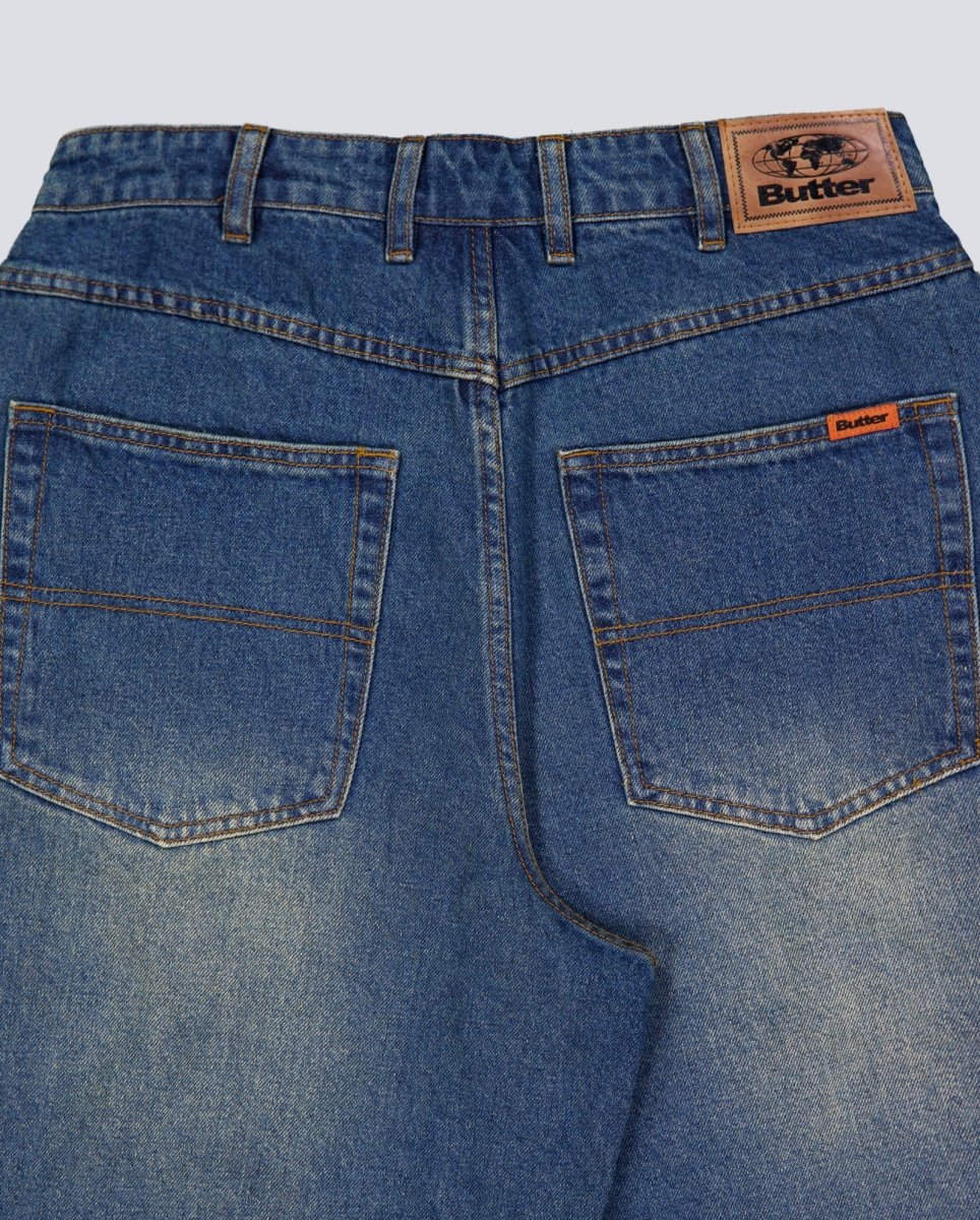 Pantalón Corto Butter Goods Baggy Denim Azul Unisex - Image 5