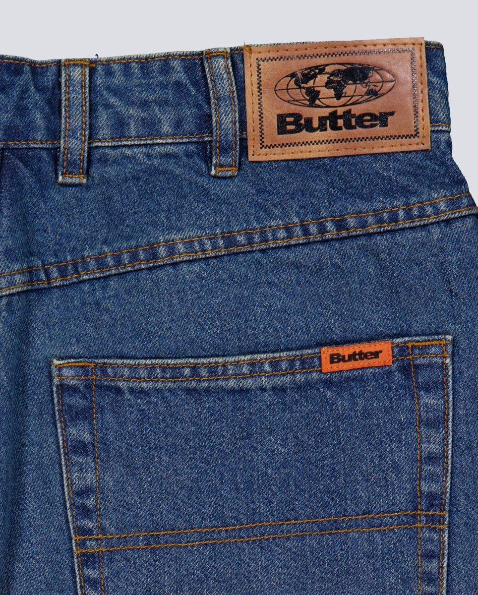 Pantalón Corto Butter Goods Baggy Denim Azul Unisex - Image 6