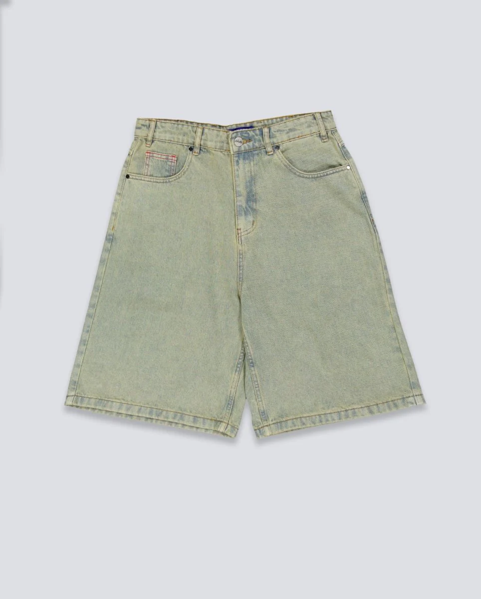 Pantalones Cortos Butter Goods Garage Denim Gris Unisex