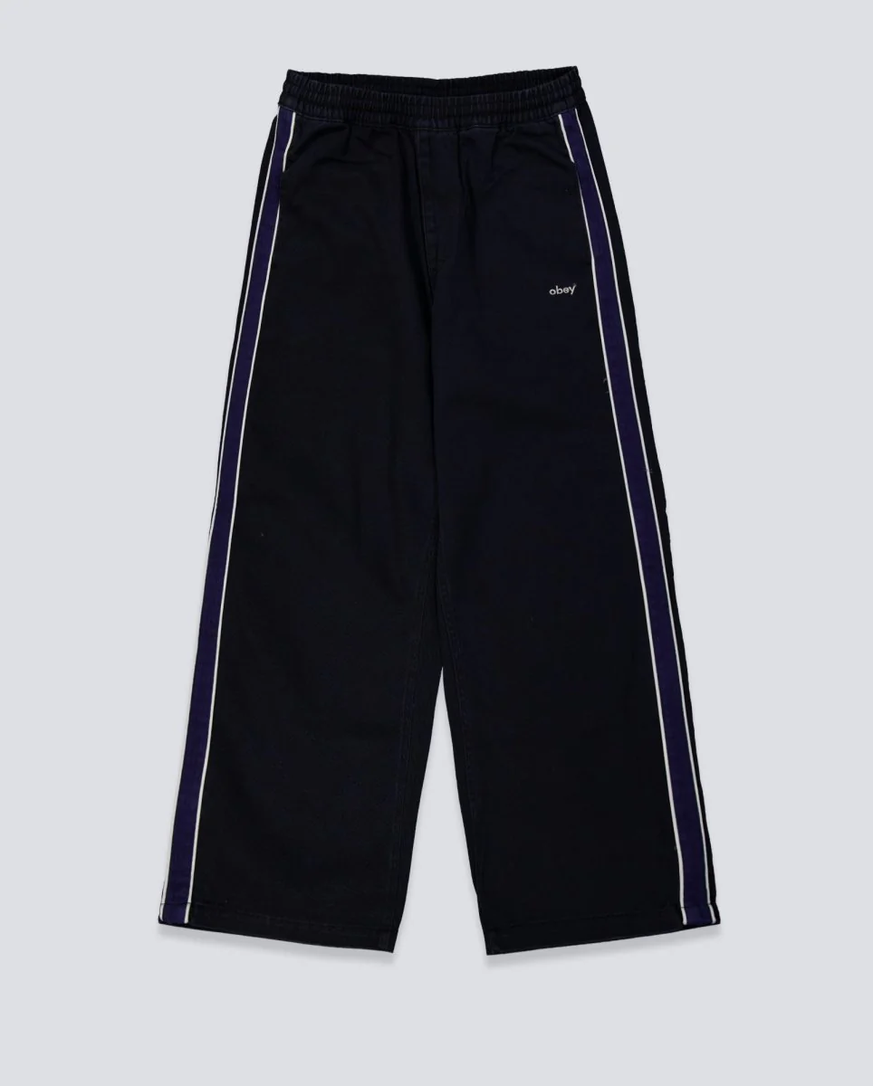 Pantalón Obey Astrid Stripe Negros Mujer