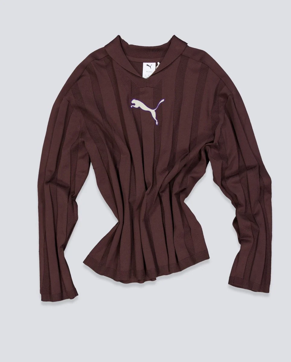 Polo Manga Larga Puma T7 Marrón Unisex - Image 2