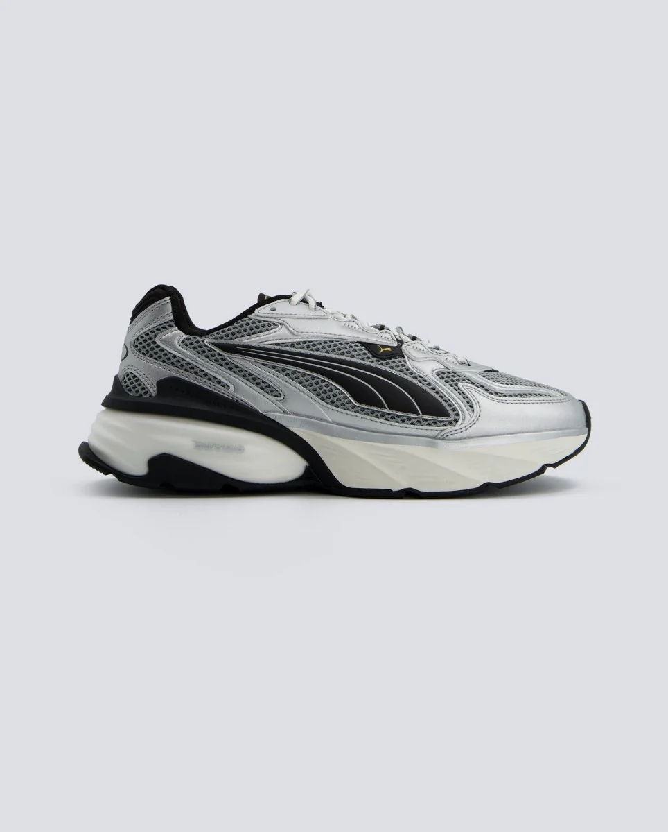 Puma Fade Nitro LS Plata Gris Negro Hombre