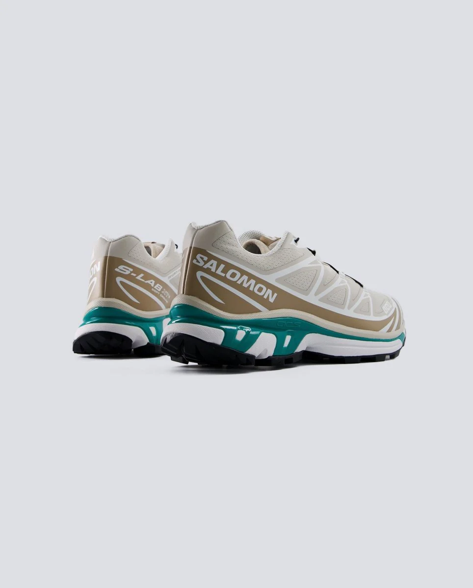 Salomon XT-6 Beige y Verde Mujer - Image 4