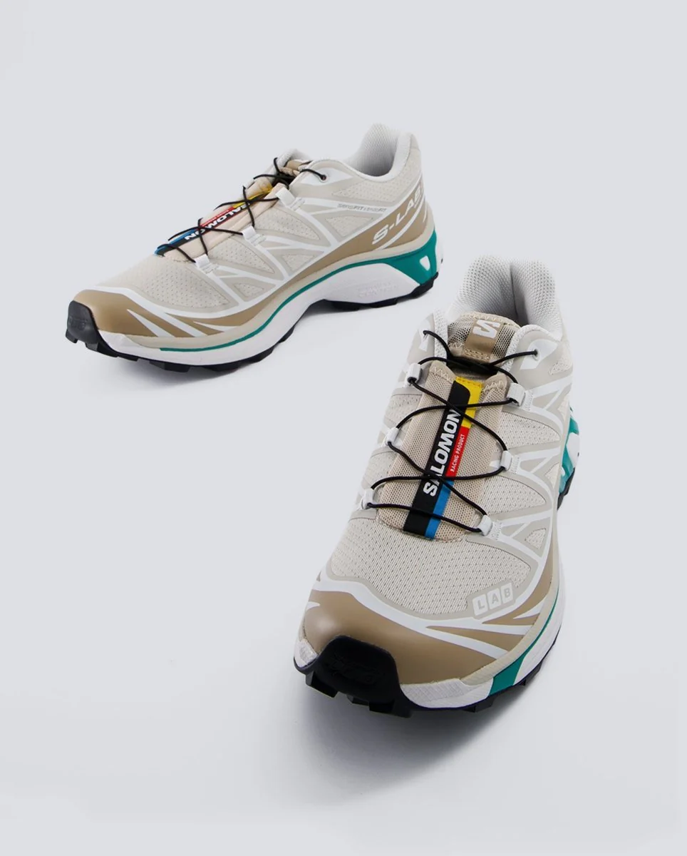 Salomon XT-6 Beige y Verde Mujer - Image 5