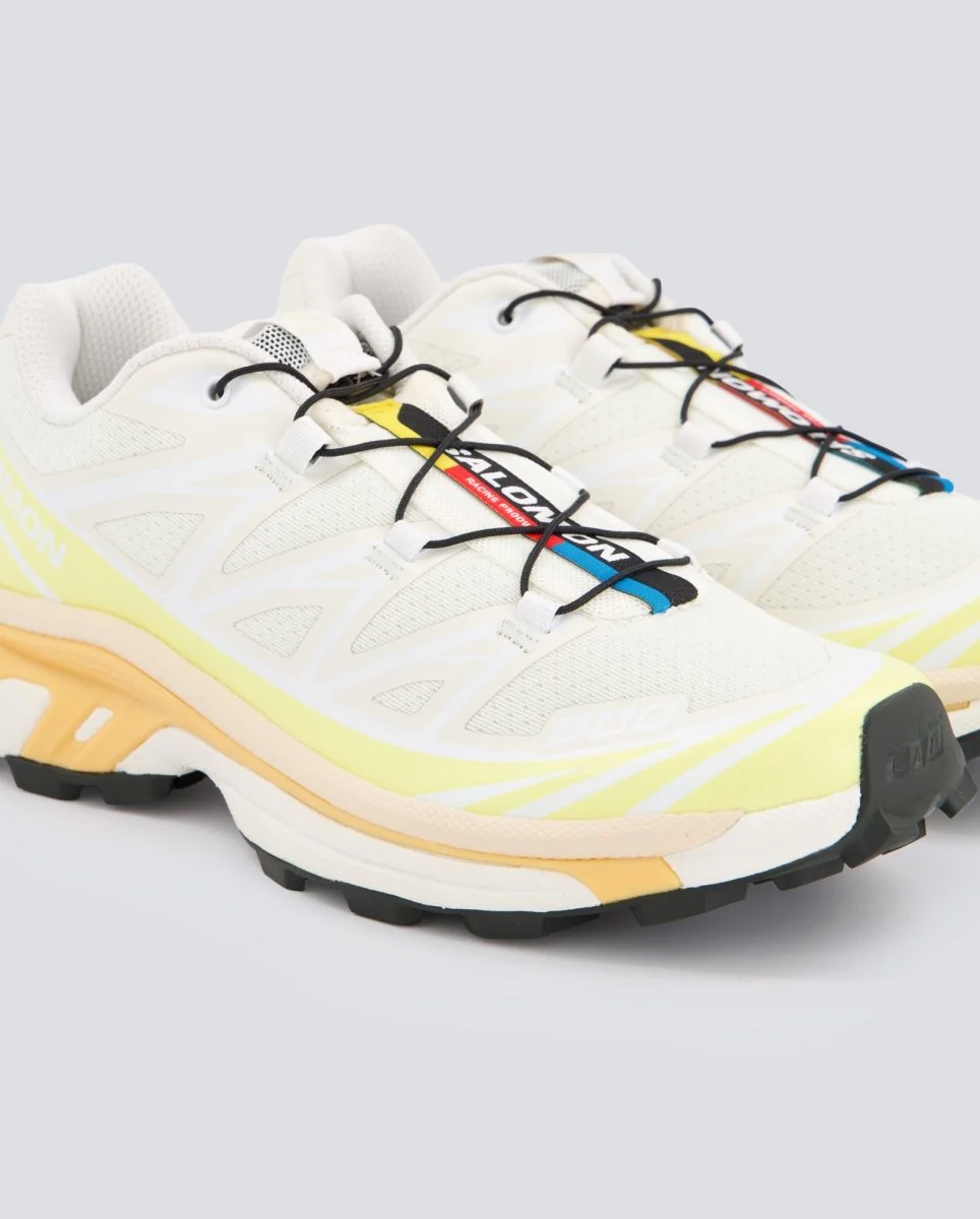 Salomon Xt-6 Blanco Y Amarillo Mujer - Image 2