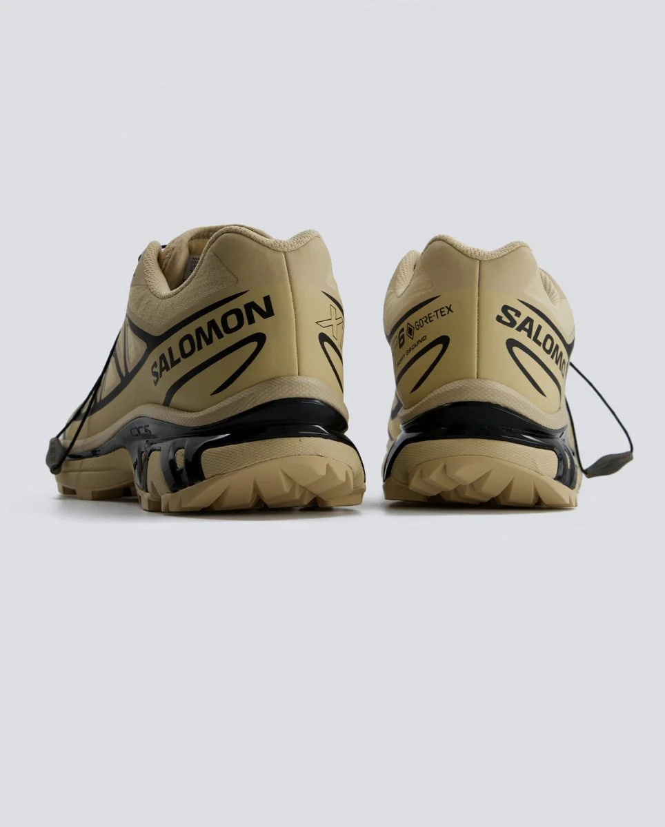 Salomon XT-6 GTX Beige Negro Mujer - Image 6