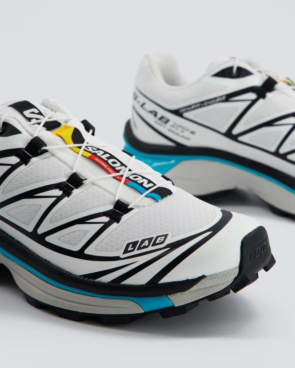 Salomon XT-6 Negro Blanco Azul Mujer - Image 2