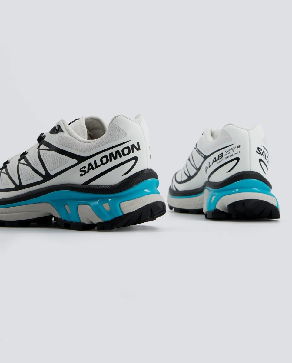 Salomon XT-6 Negro Blanco Azul Mujer - Image 3