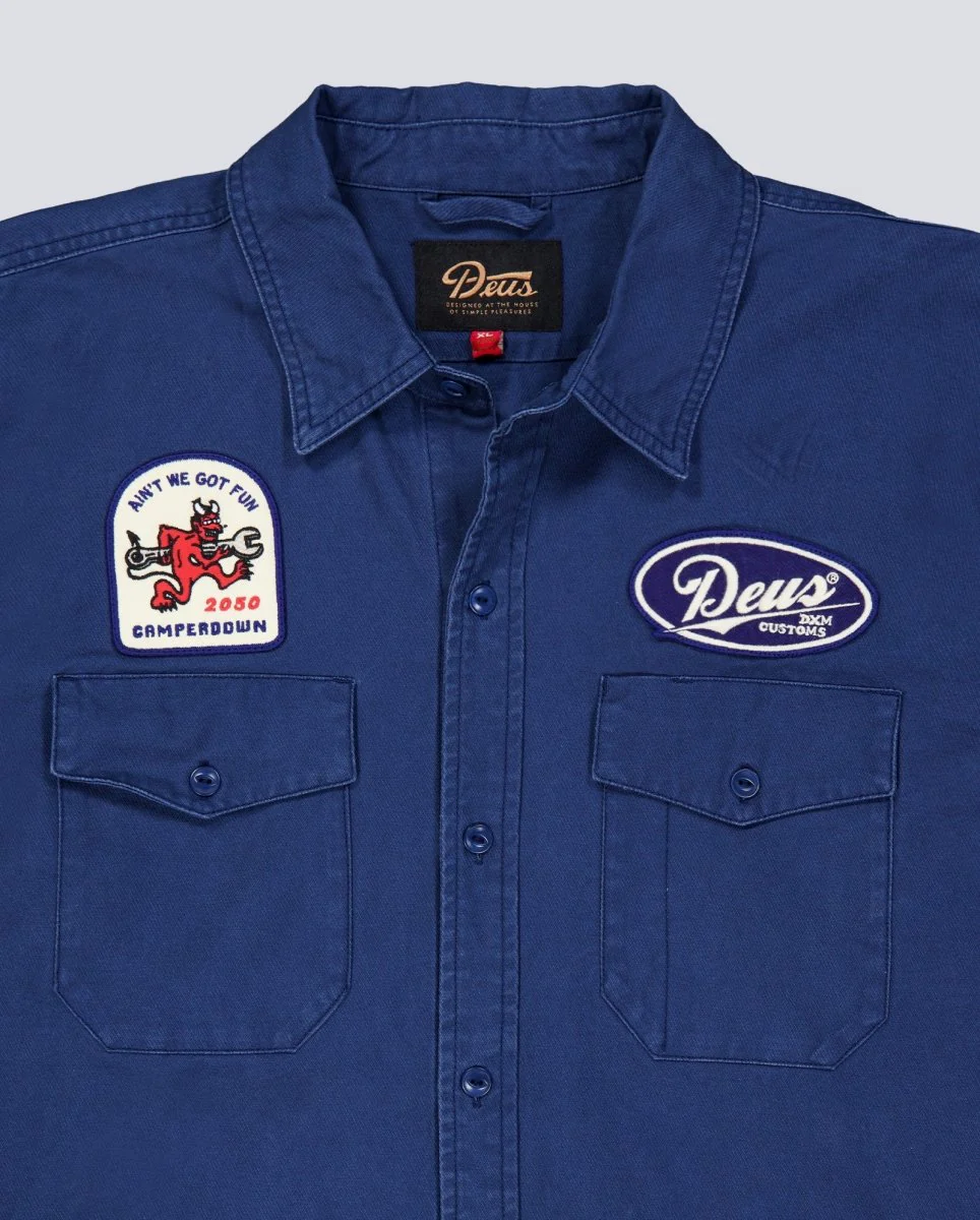 Sobre Camisa Deus Nomad Shirt Azul Unisex - Image 4