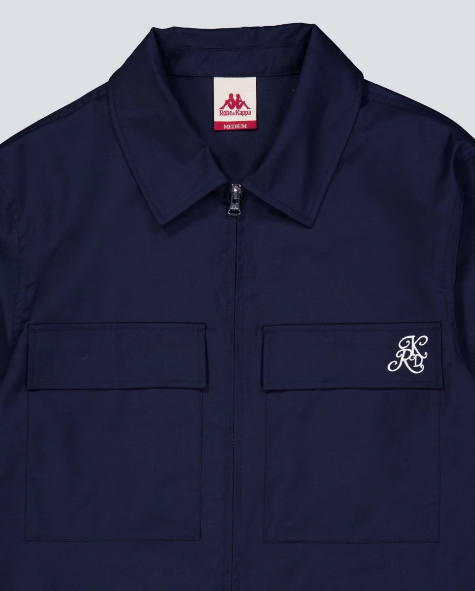 Sobrecamisa Kappa Robe Giovani Gridd Azul Hombre - Image 3