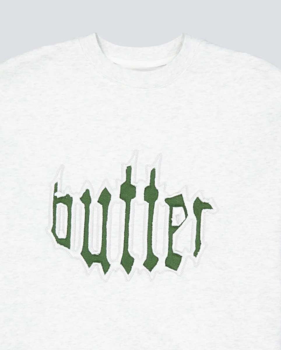 Sudadera Butter Goods Cut Out Applique Gris Unisex - Image 4