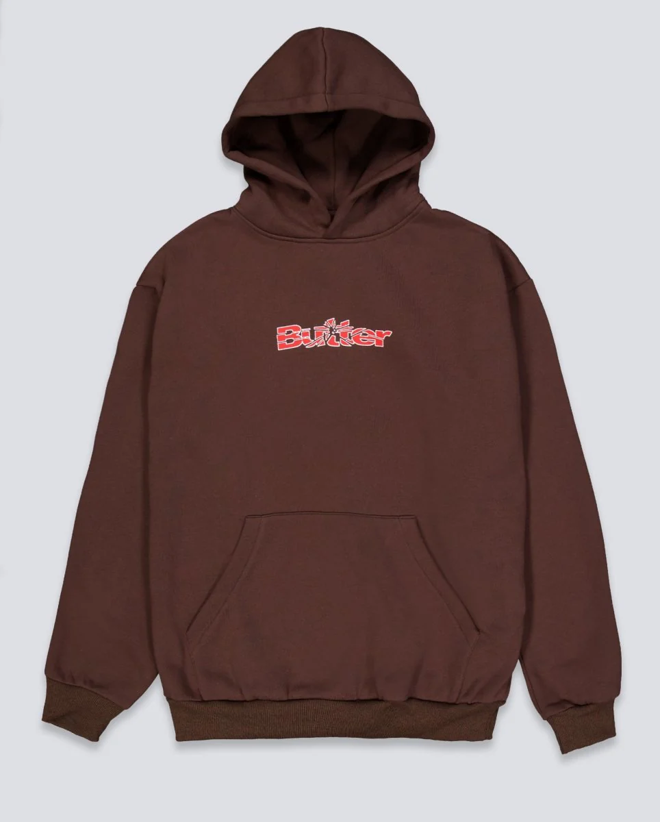 Sudadera Butter Goods Smashed Logo Marrón Unisex