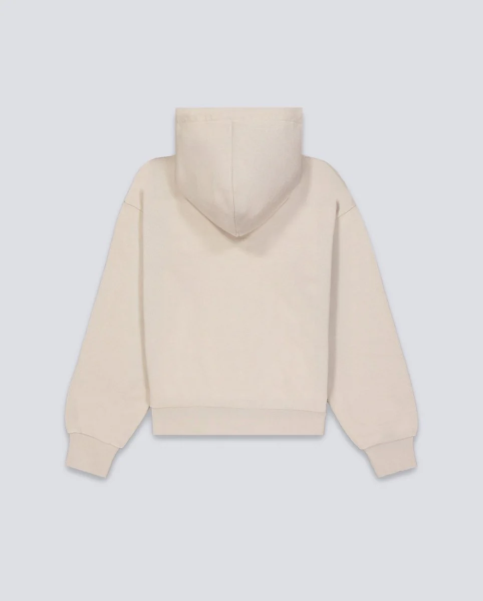 Sudadera Carhartt Wip Hooded Casey Con Cremallera Beige Mujer - Image 3