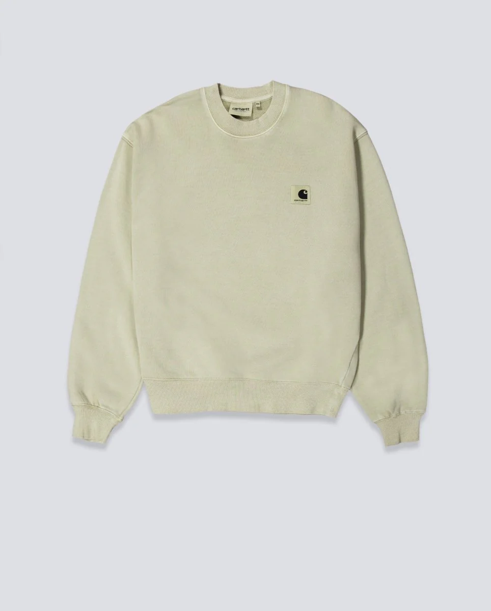 Sudadera Carhartt WIP Nelson Gris Stone Mujer