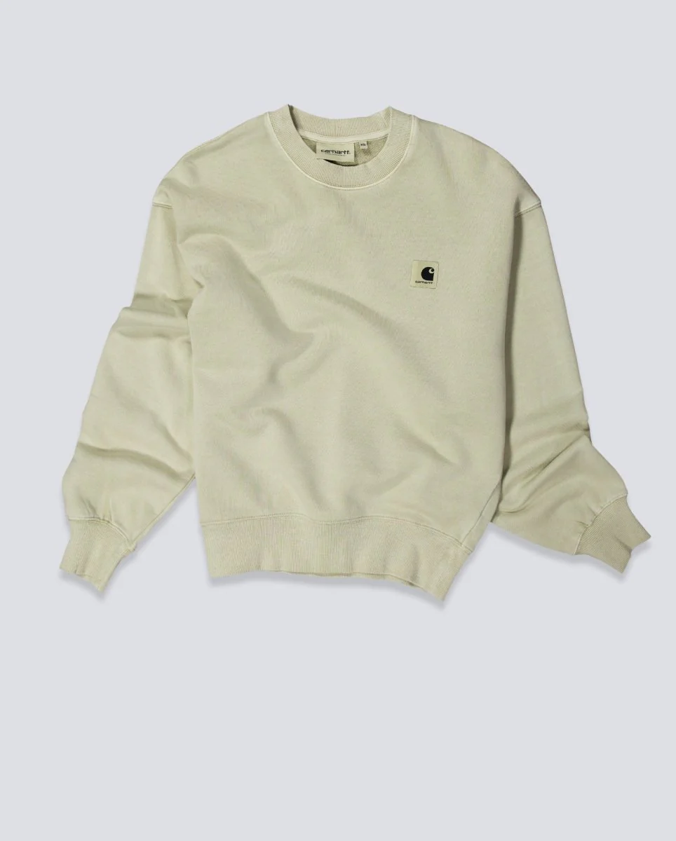 Sudadera Carhartt WIP Nelson Gris Stone Mujer - Image 2