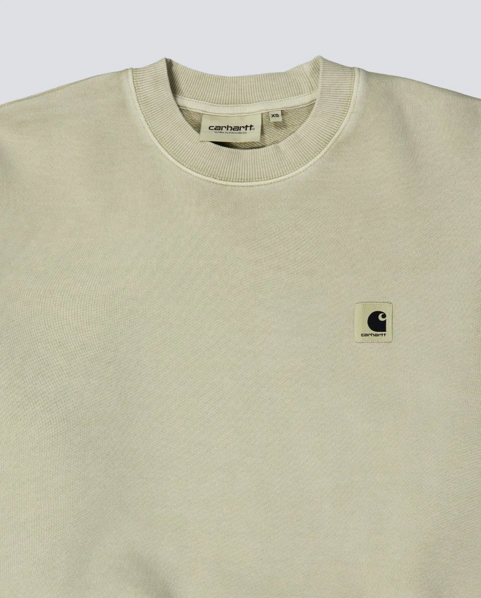 Sudadera Carhartt WIP Nelson Gris Stone Mujer - Image 6