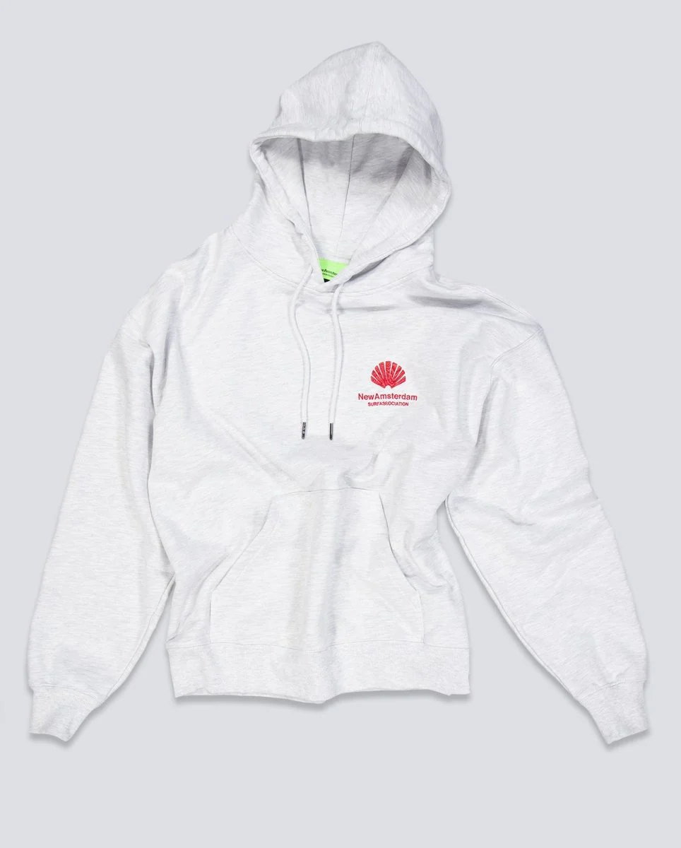Sudadera New Amsterdam Surf Association Logo Gris Unisex - Image 3