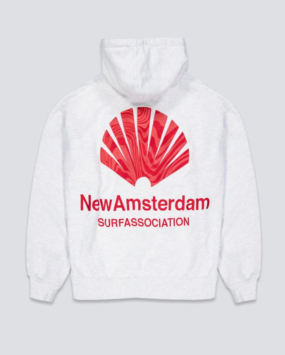 Sudadera New Amsterdam Surf Association Logo Gris Unisex - Image 6