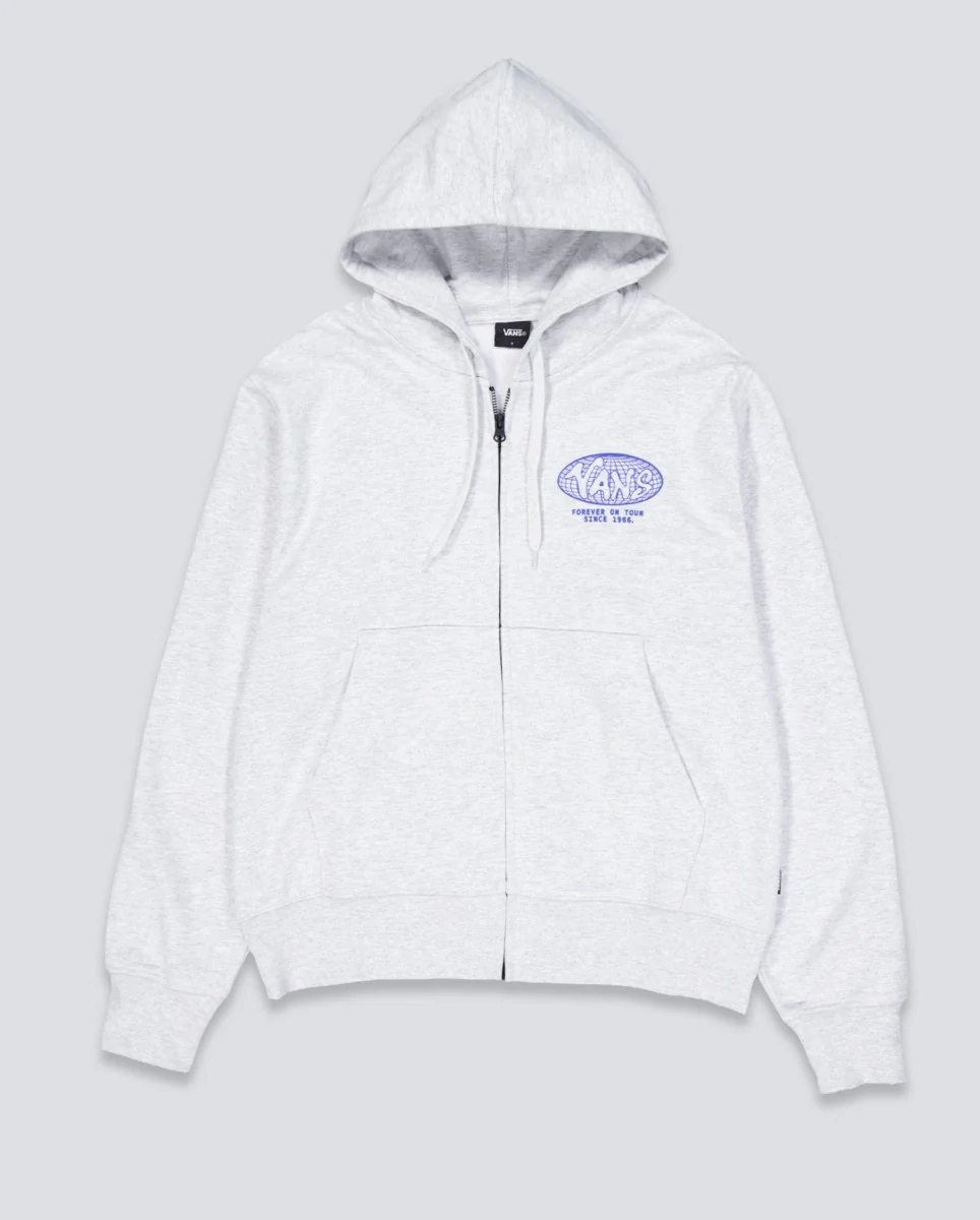 Sudadera con Capucha Vans World Tour Loose Gris Unisex