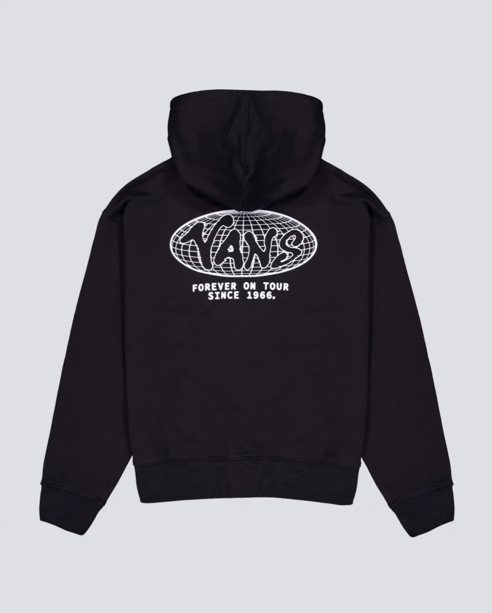 Sudadera con Capucha Vans World Tour Loose Negro Unisex - Image 5