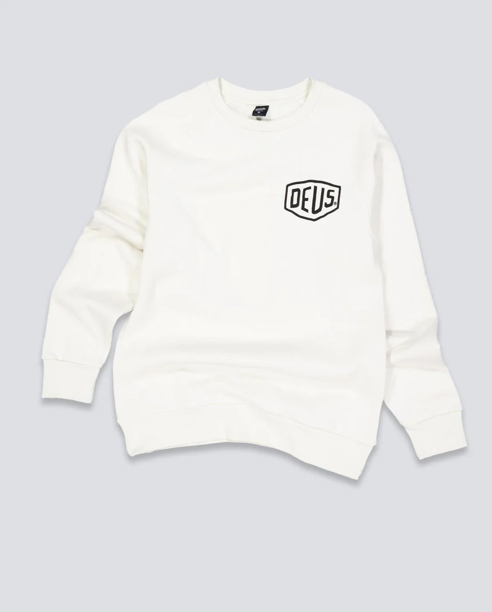 Sudadera Deus Biarritz Address Blanco Unisex - Image 2