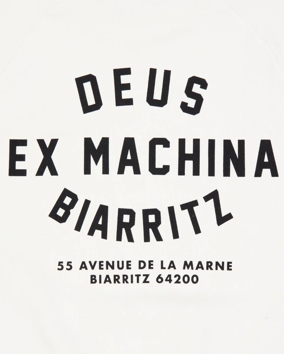 Sudadera Deus Biarritz Address Blanco Unisex - Image 4