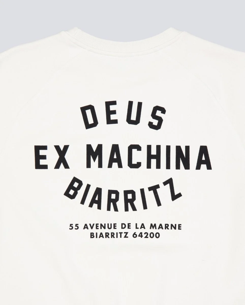 Sudadera Deus Biarritz Address Blanco Unisex - Image 6