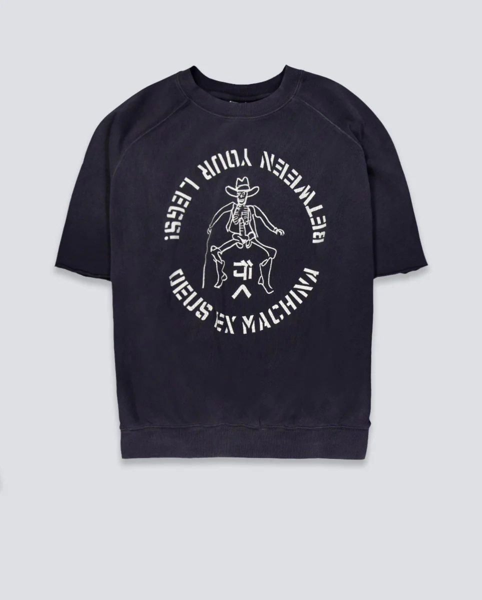 Sudadera de manga corta Deus Focustra Negra Unisex