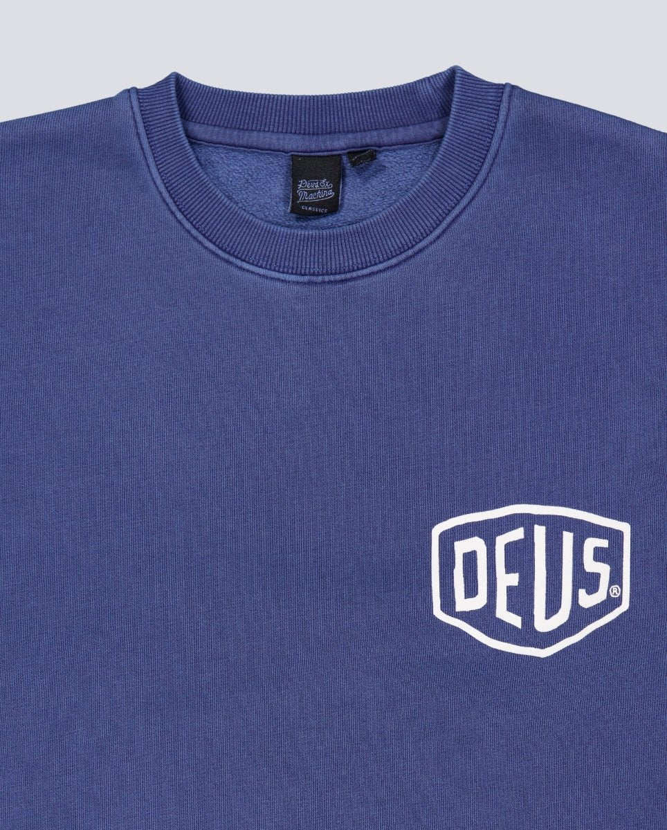 Sudadera Deus Shield Azul Unisex - Image 4