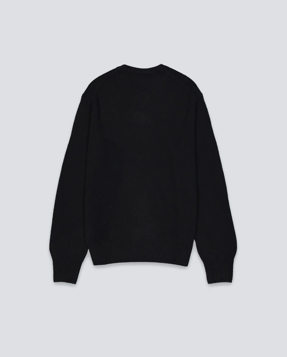 Sudadera Lacoste Tricot Negro Unisex - Image 3