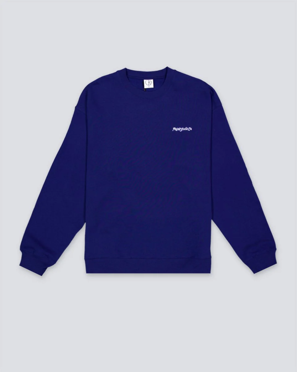 Sudadera Polar Skate Co Dave Crewneck Azul Unisex