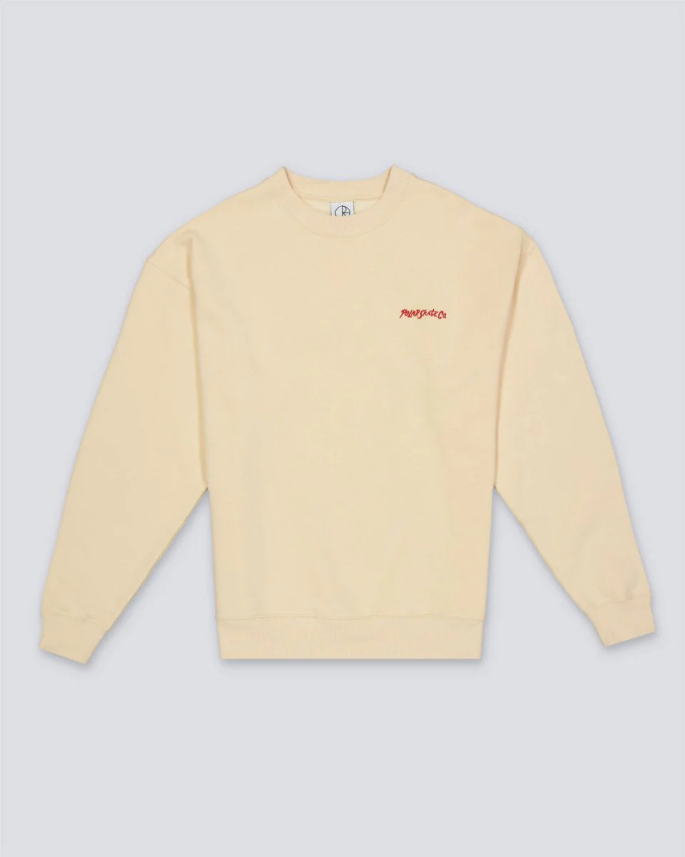 Sudadera Polar Skate Co Dave Crewneck Beige Hombre